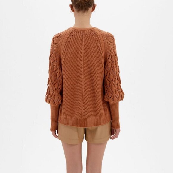 Jonathan Simkhai Adeline Cardigan Cashew Size XS - Picture 5 of 12